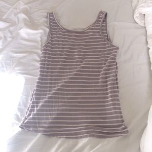 Lulus Basics - rayon & spandex striped casual tank